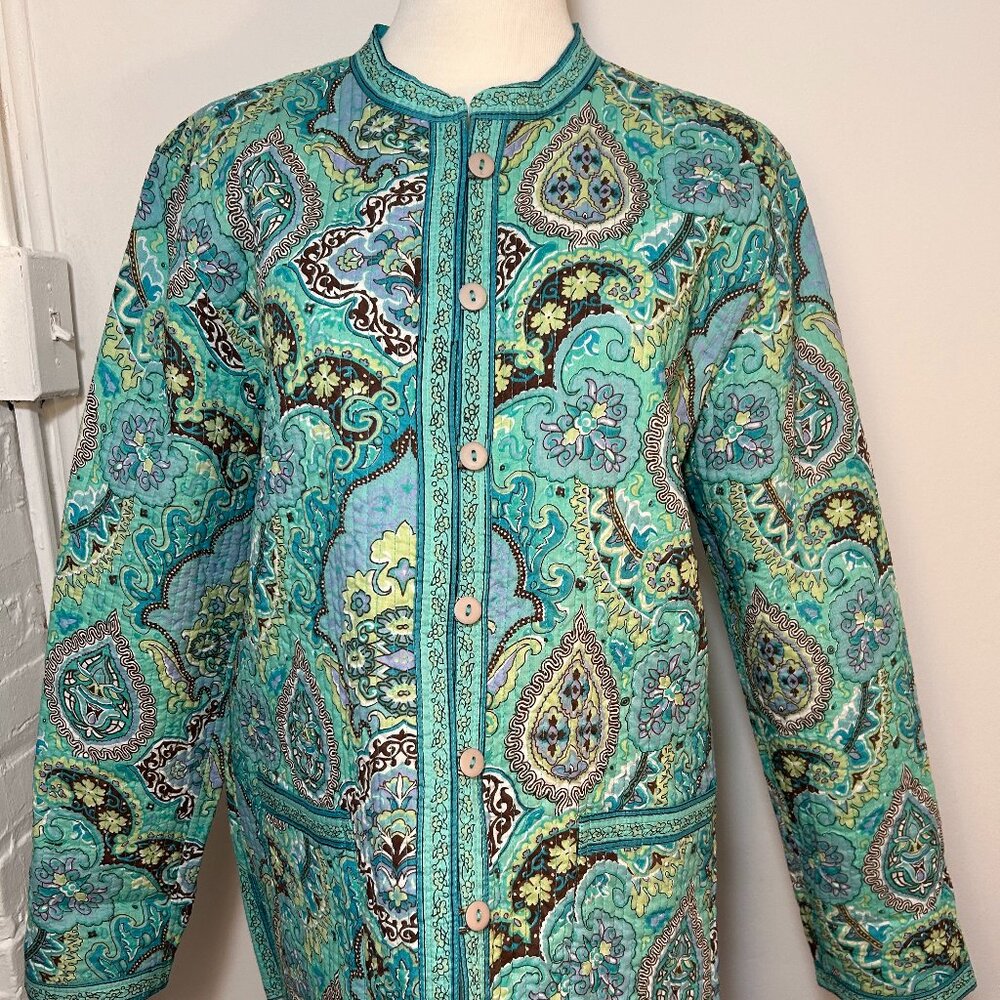 Vintage Provence D’Amour Reversible Floral Quilted Jacket – Women’s Medium